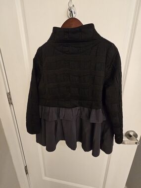 IC Collection Women’s Black Layered Shirt